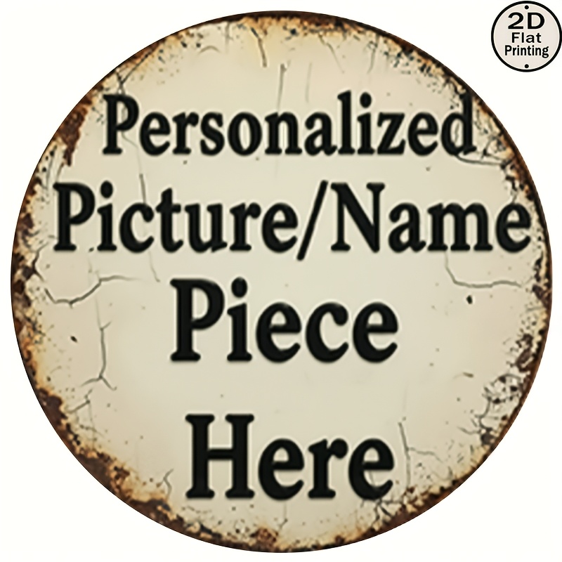 Customized Retro Round Metal W - Vintage Collectible Plates review and price