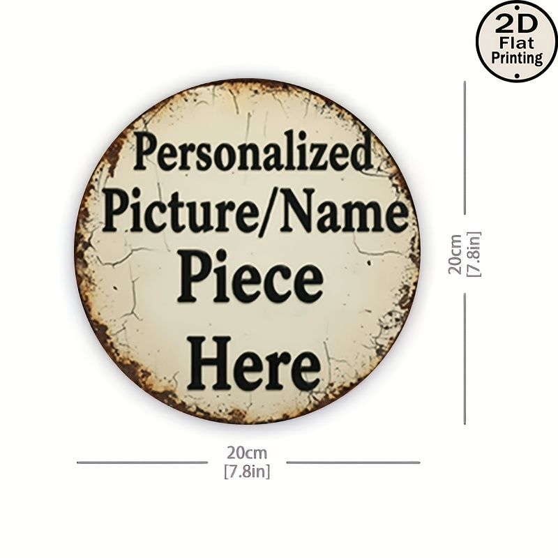 Customized Retro Round Metal W - Vintage Collectible Plates review and price
