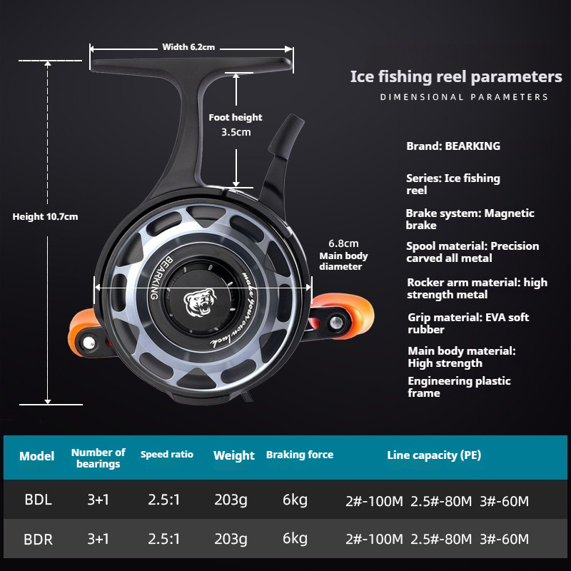 Winter Ice Fishing Reel, Micro - Developing Tank Reel review and price