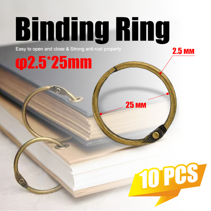 10Pcs Vintage Brass 25mm Binde - Vintage Collectible Books review and price